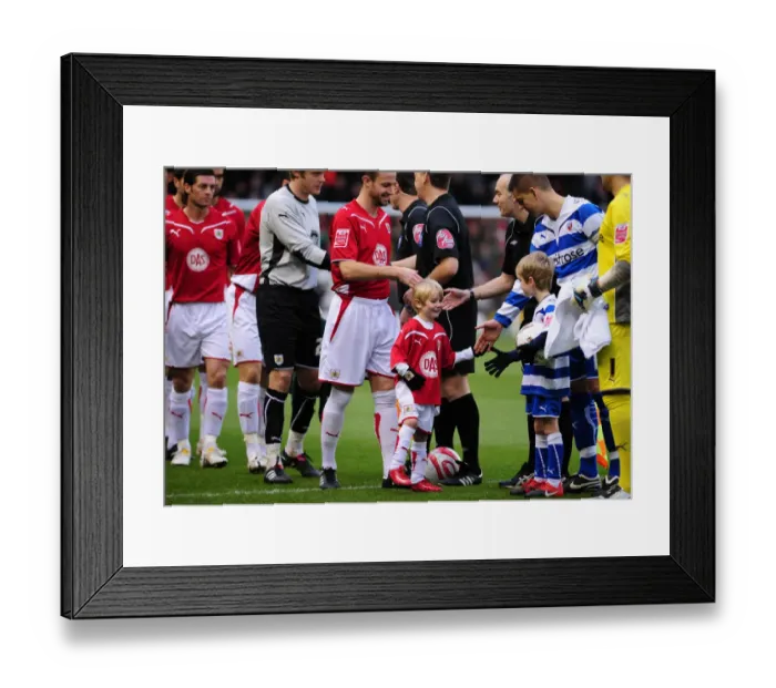 Framed Print : A Clash of Football Powers: Bristol City vs Reading, 09-10 Season