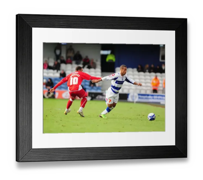Framed Print : Battle of the Terraces: QPR vs. Bristol City - Football Rivalry: Clash of Titans (Season 09-10)
