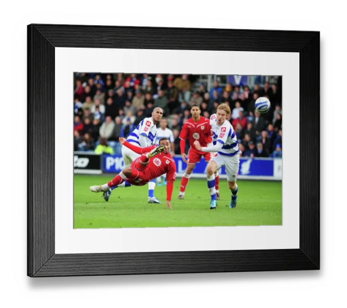 Framed Print : Battle of the West Country: QPR vs. Bristol City - Season 09-10 Football Rivalry