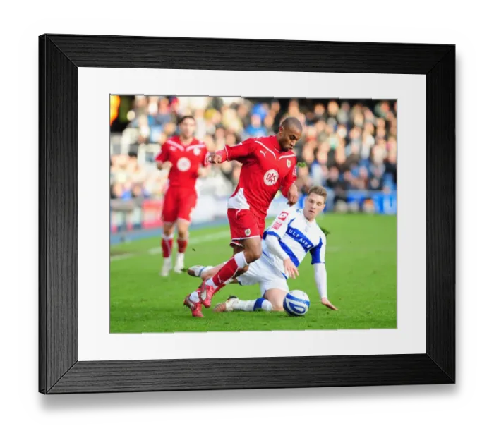 Framed Print : Battle of the West Country: QPR vs. Bristol City - Season 09-10