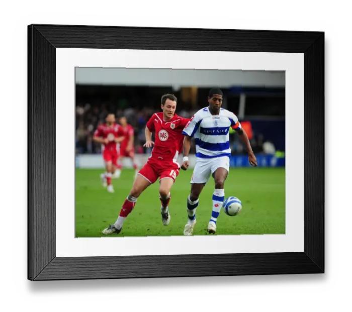 Framed Print : Battle of the West Country: QPR vs. Bristol City - Season 09-10 Football Rivalry
