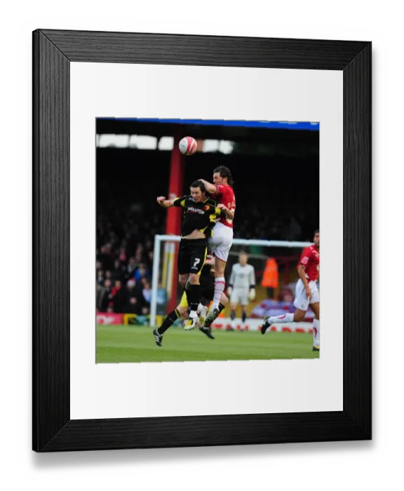 Framed Print : Bristol City vs. Watford: A Football Showdown - Season 09-10