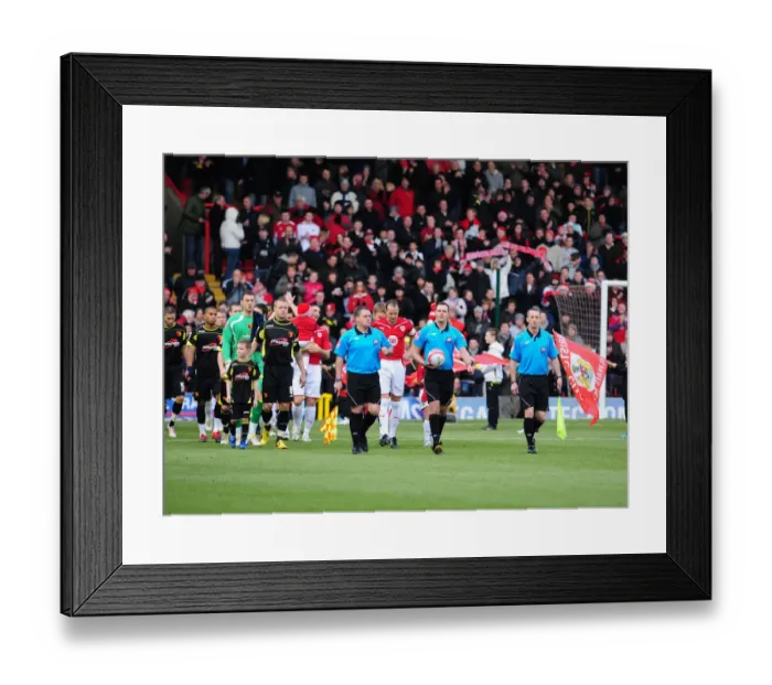 Framed Print : Bristol City vs Watford: A Football Rivalry Unfolds - 09-10 Season Showdown