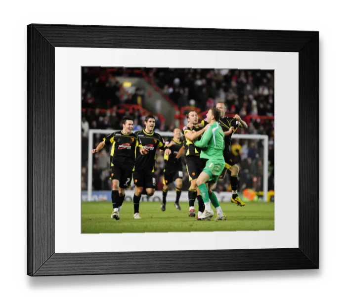 Framed Print : Bristol City vs. Watford: A Football Showdown - Season 09-10