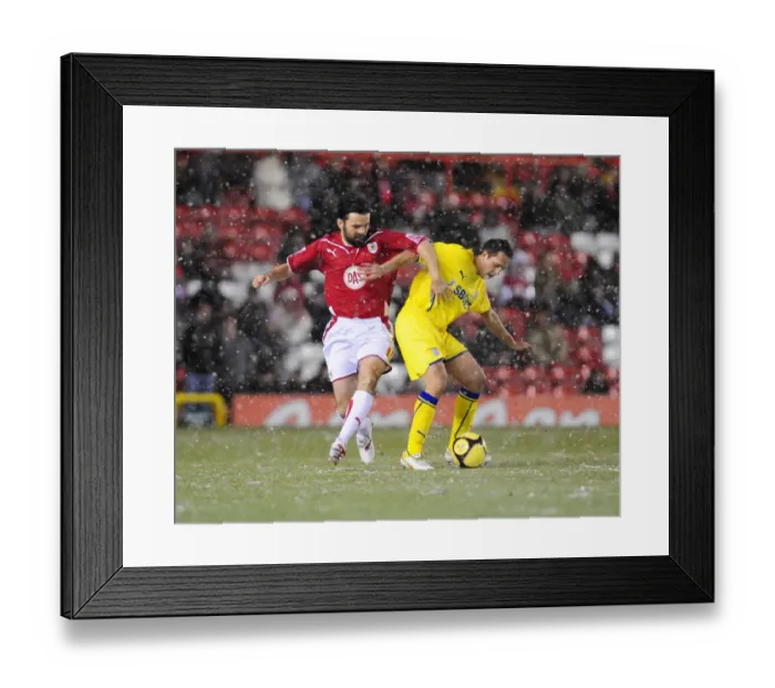 Framed Print : Bristol City vs Cardiff City: FA Cup Clash - Season 09-10