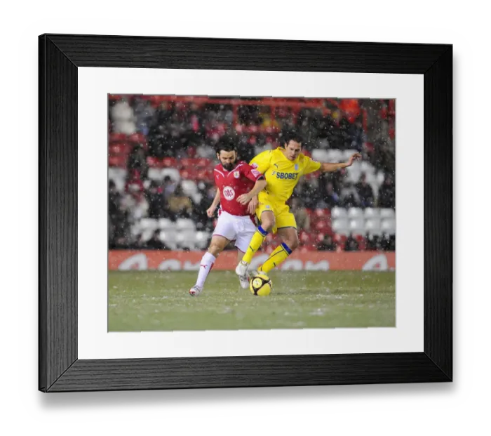 Framed Print : Bristol City vs Cardiff City: FA Cup Clash - Season 09-10