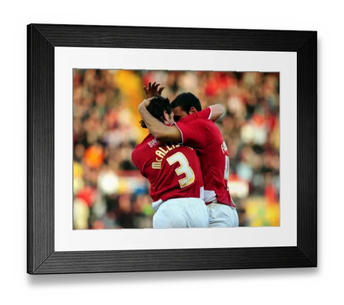Framed Print : Clash of the Football Giants: Bristol City vs Preston North End, Season 09-10