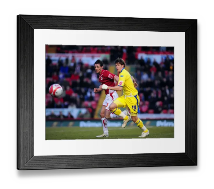 Framed Print : Bristol City vs Preston North End: A Football Rivalry Unfolds - Season 09-10