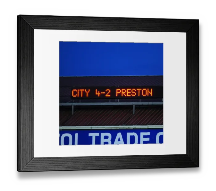 Framed Print : Bristol City vs Preston North End: A Football Rivalry - Season 09-10
