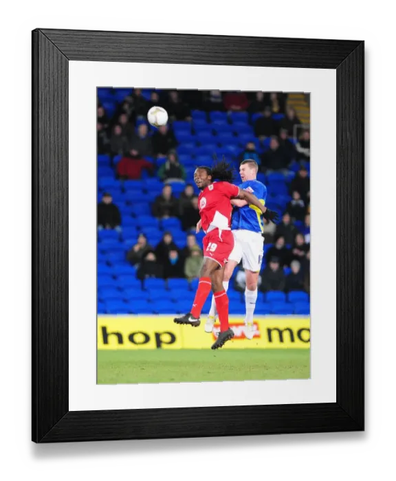 Framed Print : FA Cup Showdown: Cardiff City vs. Bristol City, Season 09-10