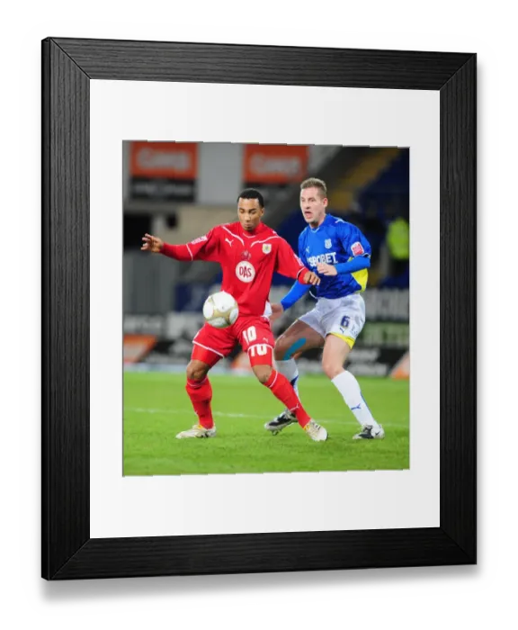 Framed Print : Bristol City vs. Cardiff City: FA Cup Clash, Season 09-10