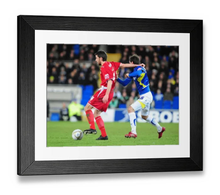 Framed Print : FA Cup Showdown: Bristol City vs. Cardiff City, Season 09-10