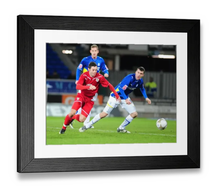 Framed Print : FA Cup Showdown: Cardiff City vs. Bristol City, Season 09-10
