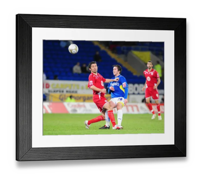Framed Print : FA Cup Showdown: Cardiff City vs. Bristol City, Season 09-10
