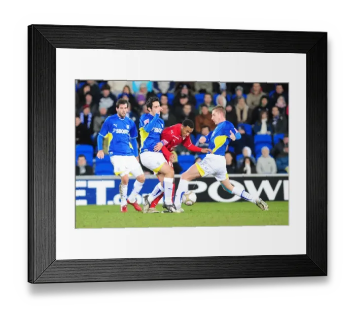 Framed Print : FA Cup Showdown: Cardiff City vs. Bristol City - The Epic Battle (Season 09-10) - Bristol City's Journey to Victory