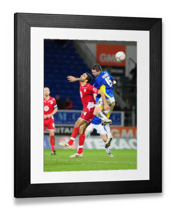 Framed Print : FA Cup Showdown: Cardiff City vs. Bristol City - The Epic Battle (Season 09-10) - Bristol City's Journey to Victory