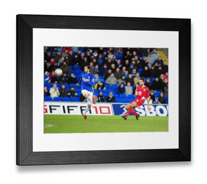 Framed Print : FA Cup Clash: Bristol City vs. Cardiff City - Season 09-10