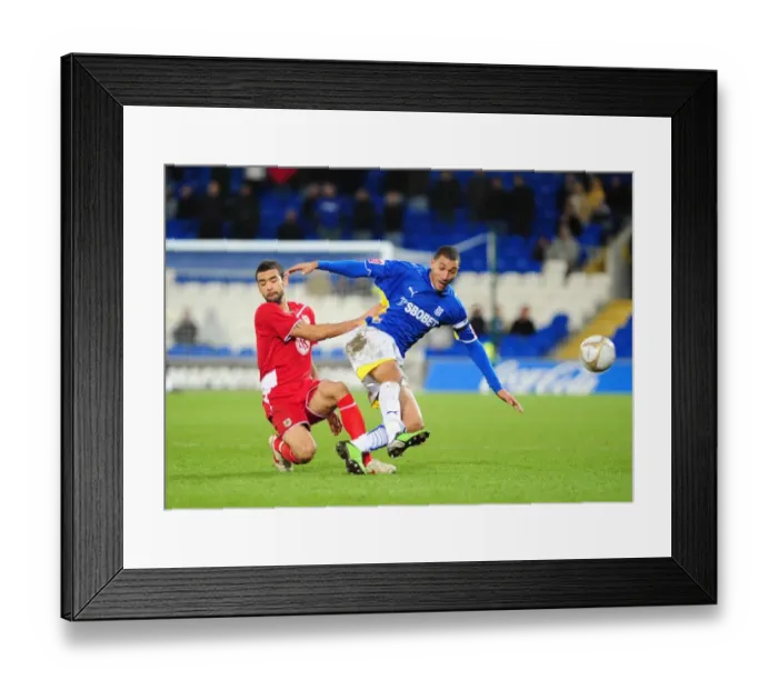 Framed Print : FA Cup Showdown: Cardiff City vs. Bristol City, Season 09-10 Framed Print : FA Cup Showdown: Cardiff City vs. Bristol City, Season 09-10