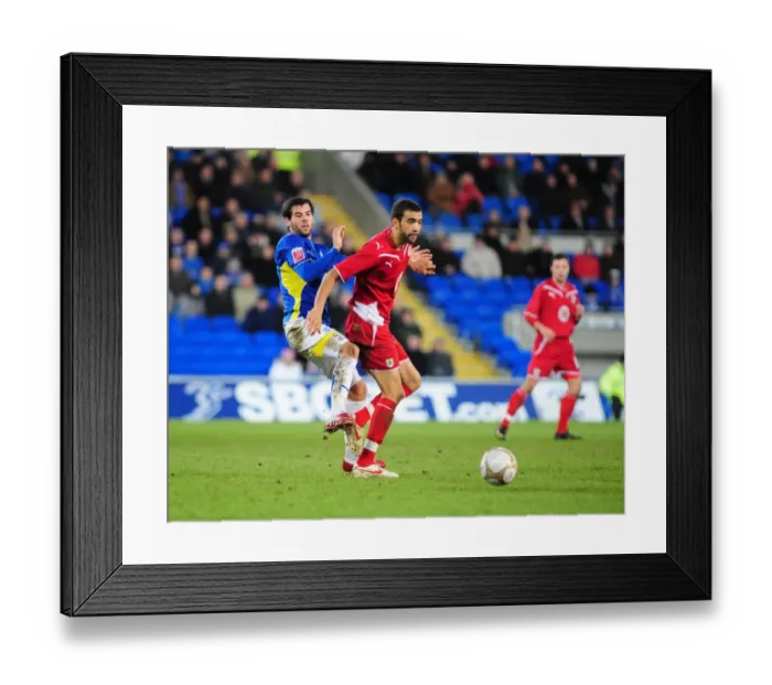 Framed Print : FA Cup Showdown: Bristol City vs. Cardiff City, Season 09-10