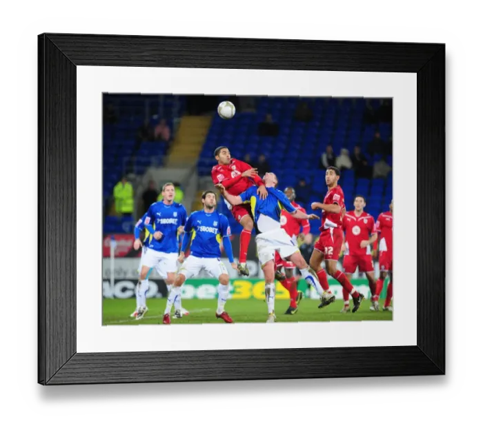 Framed Print : FA Cup Showdown: Cardiff City vs. Bristol City - The Epic Battle (Season 09-10) - Bristol City's Journey to Victory