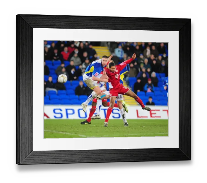 Framed Print : FA Cup Showdown: Cardiff City vs. Bristol City, Season 09-10