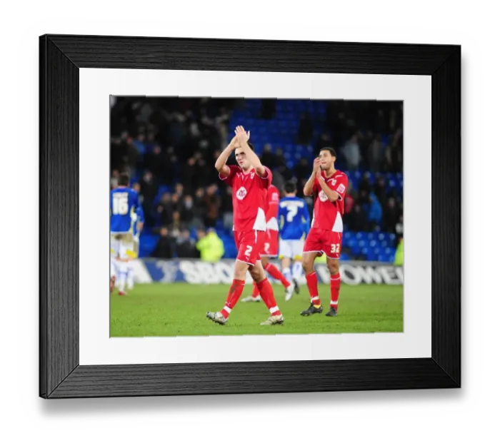 Framed Print : Bristol City vs. Cardiff City: FA Cup Clash, Season 09-10