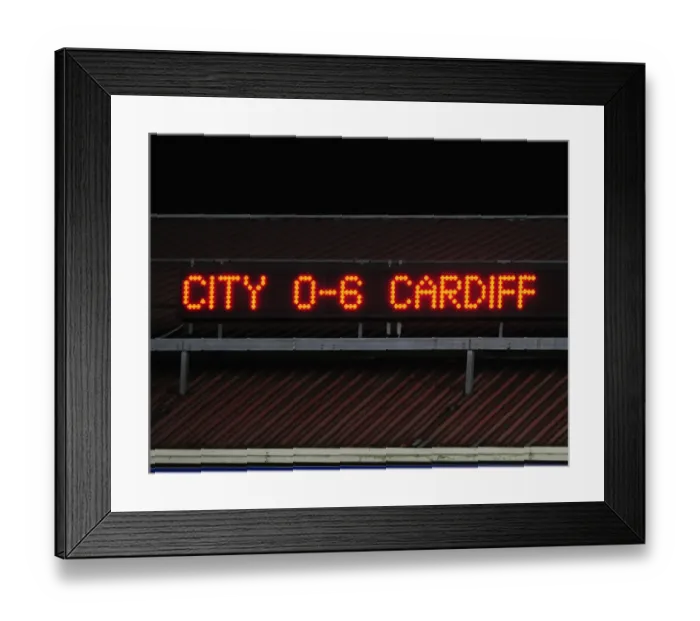 Framed Print : Bristol City vs. Cardiff City: A Football Rivalry - Season 09-10 Framed Print : Bristol City vs. Cardiff City: A Football Rivalry - Season 09-10