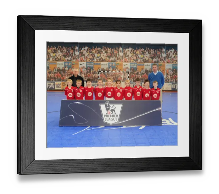 Framed Print : Bristol City First Team at 09-10 Academy Futsal Tournament: A Season of Football Development