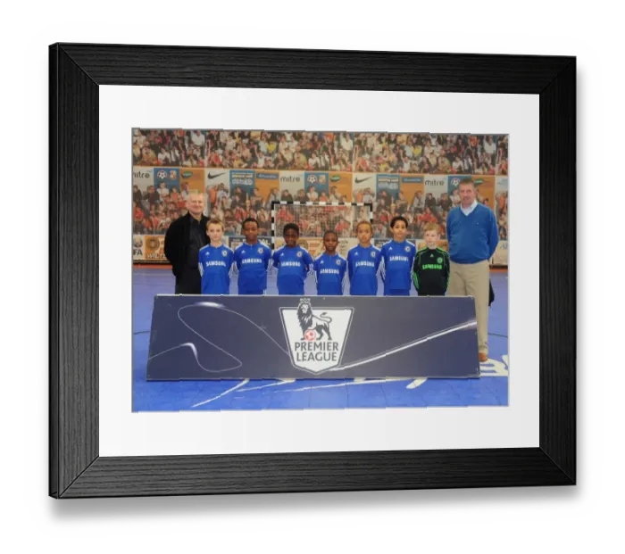 Framed Print : Bristol City First Team at the Academy Futsal Tournament (Season 09-10)