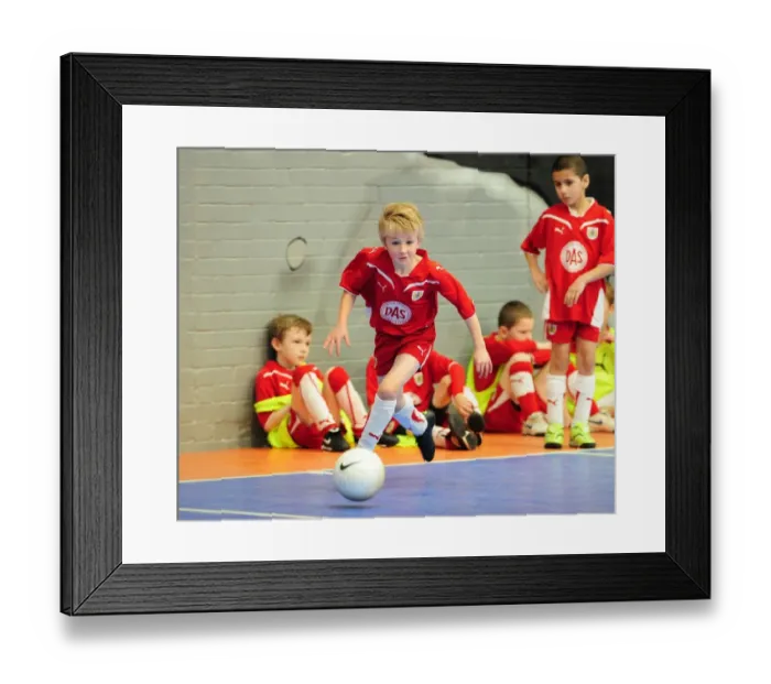 Framed Print : Bristol City First Team: 09-10 Season - Academy Futsal Tournament Victory