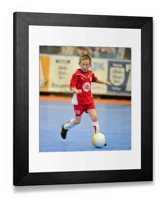 Framed Print : Bristol City First Team: 09-10 Academy Futsal Tournament Victory