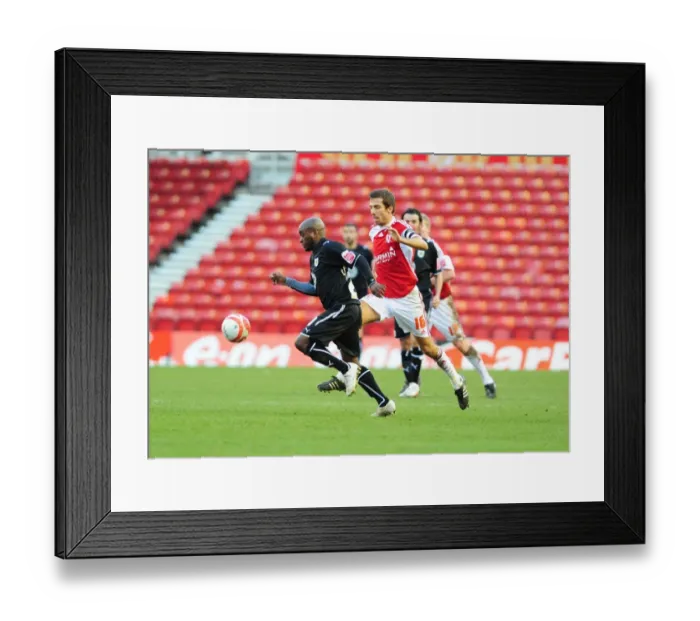 Framed Print : The Clash of Powerhouses: Middlesbrough vs. Bristol City - Season 09-10 Football Rivalry