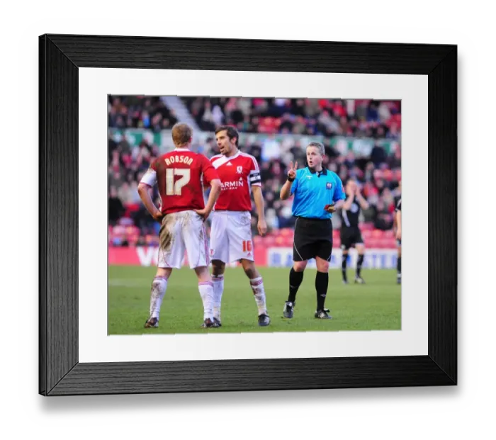 Framed Print : Clash of Titans: Middlesbrough vs. Bristol City - Season 09-10