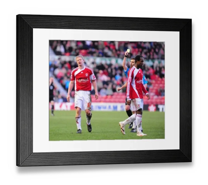 Framed Print : The Clash of Titans: Middlesbrough vs. Bristol City - A Football Rivalry (Season 09-10)