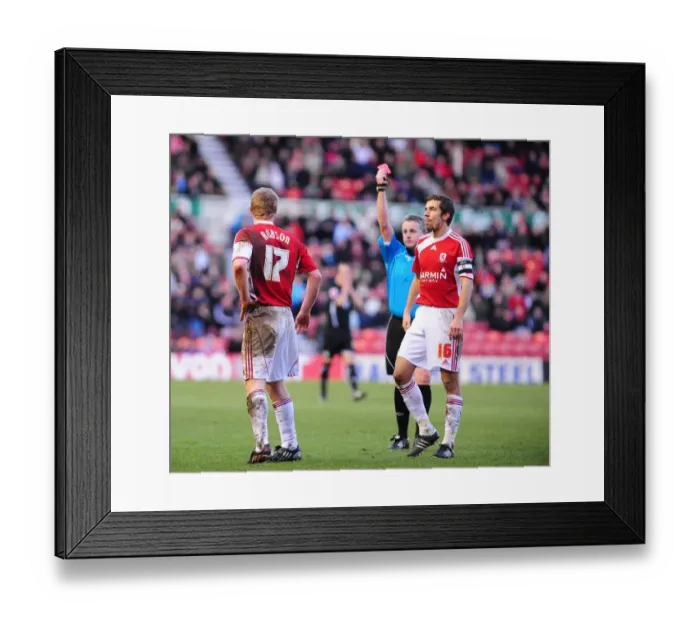 Framed Print : Season 09-10: Middlesbrough vs. Bristol City - A Football Rivalry Battle Between Two Giants
