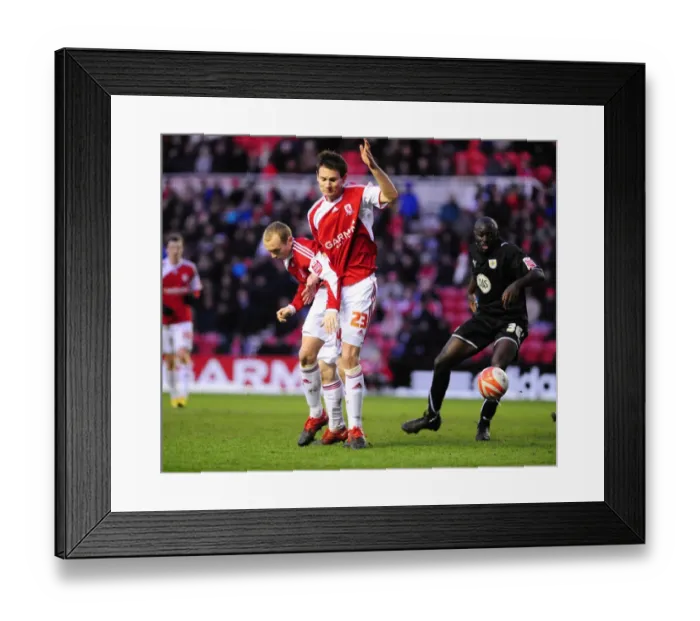 Framed Print : The Clash of Titans: Middlesbrough vs. Bristol City - Season 09-10 Football Rivalry: Middlesbrough vs. Bristol City