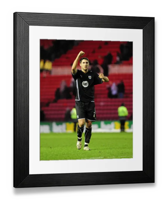 Framed Print : Bradley Orr thanks the travelling fans Framed Print : Bradley Orr thanks the travelling fans