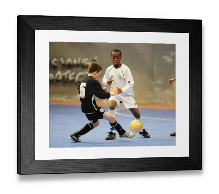 Framed Print : Battle of the Young Talents: Bristol City Academy vs MK Dons - 09-10 Football Tournament Futsal Edition