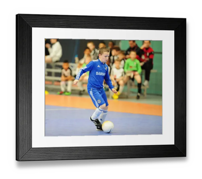 Framed Print : A Clash of Football Titans: Bristol City FC vs. Chelsea - 09-10 Academy Futsal Tournament Highlights