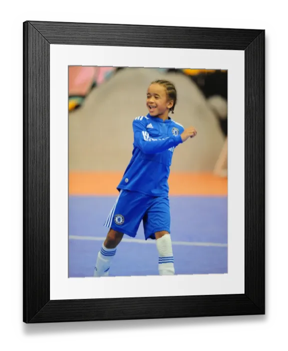 Framed Print : High-Stakes Clash: Bristol City FC vs. Chelsea - Academy Futsal Tournament (Season 9-10)