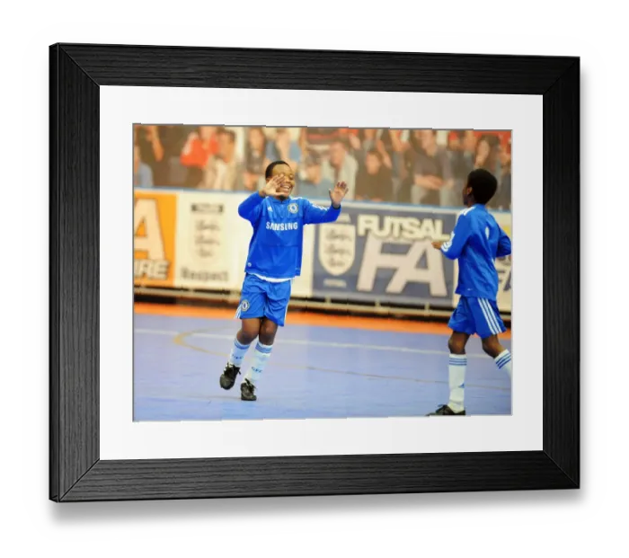 Framed Print : Battle for the Championship: Bristol City Academy vs. Chelsea Futsal Clash - 09-10 Season