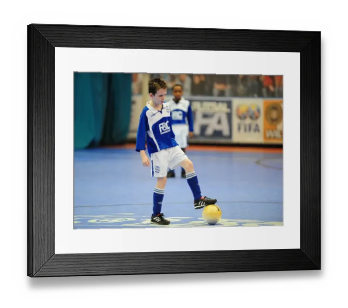 Framed Print : Clash of the Titans: Bristol City Academy vs Birmingham City - 09-10 Futsal Tournament