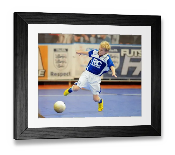 Framed Print : Intense Rivalry: 09-10 Futsal Tournament Clash - Bristol City Academy vs Birmingham City Framed Print : Intense Rivalry: 09-10 Futsal Tournament Clash - Bristol City Academy vs Birmingham City