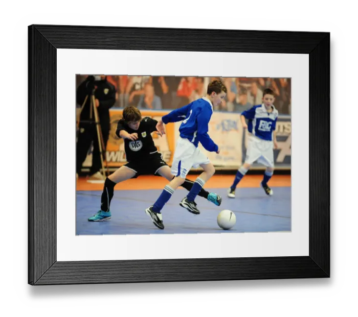 Framed Print : Clash of the First Teams: 09-10 Academy Futsal Tournament - Bristol City vs Birmingham City Framed Print : Clash of the First Teams: 09-10 Academy Futsal Tournament - Bristol City vs Birmingham City