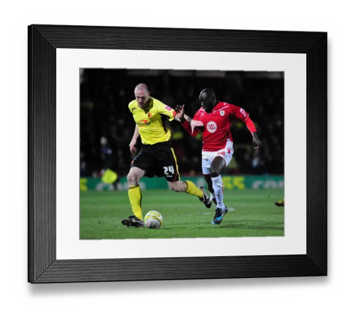 Framed Print : Watford vs. Bristol City: A Football Rivalry - Season 09-10 Framed Print : Watford vs. Bristol City: A Football Rivalry - Season 09-10