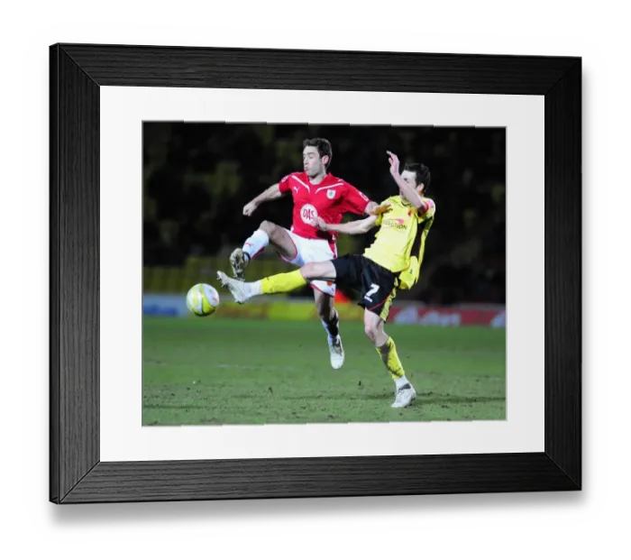 Framed Print : Watford vs. Bristol City: A Football Rivalry - Season 09-10 Framed Print : Watford vs. Bristol City: A Football Rivalry - Season 09-10