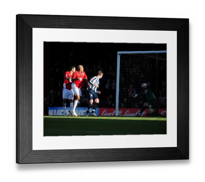 Framed Print : The Intense Rivalry: Bristol City vs. West Bromwich Albion - Season 09-10: A Football Battle