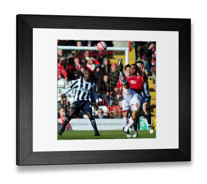Framed Print : Marvin Elliott Clears Ball from Robert Koren: A Pivotal Moment in the 2010 Football Championship Clash between Bristol City and West Bromwich Albion Framed Print : Marvin Elliott Clears Ball from Robert Koren: A Pivotal Moment in the 2010 Football Championship Clash between Bristol City and West Bromwich Albion