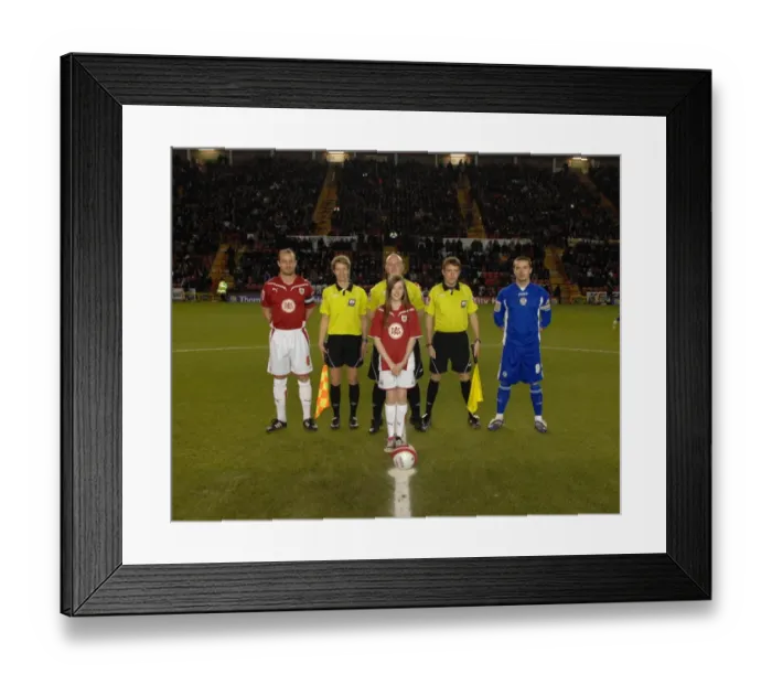 Framed Print : Clash of Titans: Bristol City vs. Leicester City, 09-10 Season
