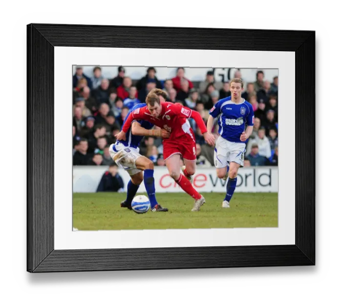 Framed Print : Bristol City vs Ipswich Town: A Football Showdown - Season 09-10